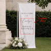 Personalized Bridal Shower Welcome Fabric Sign