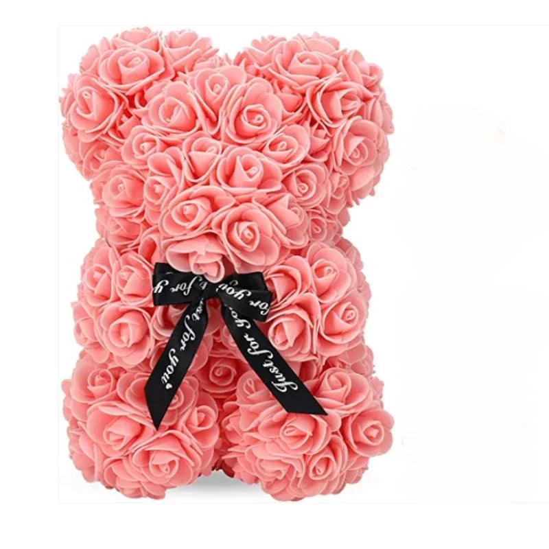 Eternal Rose Teddy Bear Gift — 25cm