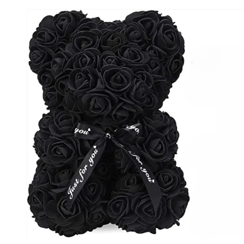 2026 Artificial Flower Eternal Rose Teddy Bear for 520 Mom Mother's Day Birthday Valentine's Day Anniversary Gifts & Decorations