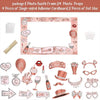 Bachelorette Party Rose Gold Photo Booth Props Set - 'Team Bride' Handheld Frame- Perfect for Bridal Showers & Wedding