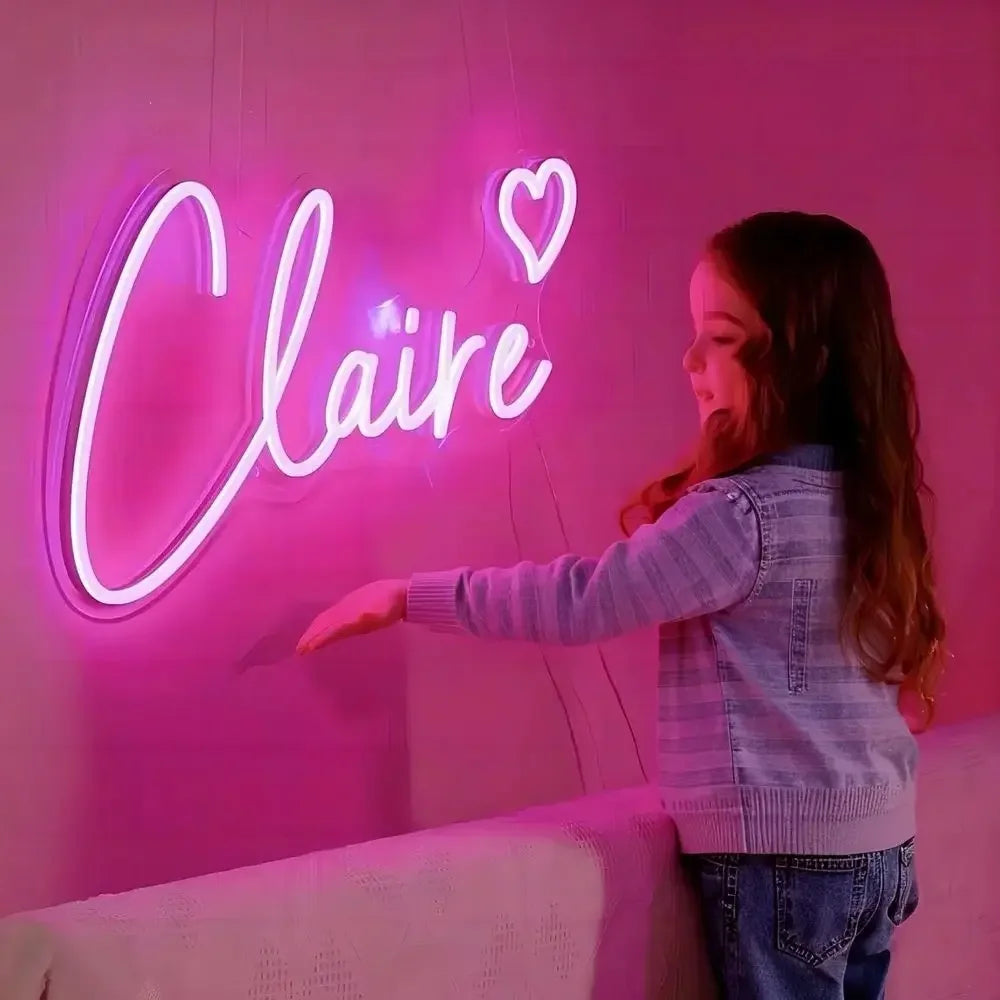 Custom your Personalised Name Neon Sign Light for girls/boys Birthday Gifts Party Bar Wedding Room Wall Decoration Neon Led Sign