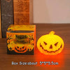 6kind Scary Halloween Pumpkin Lantern Set Pumpkin Lamp LED Light Orange Halloween Decoration for Porch Front Door Party Supplies