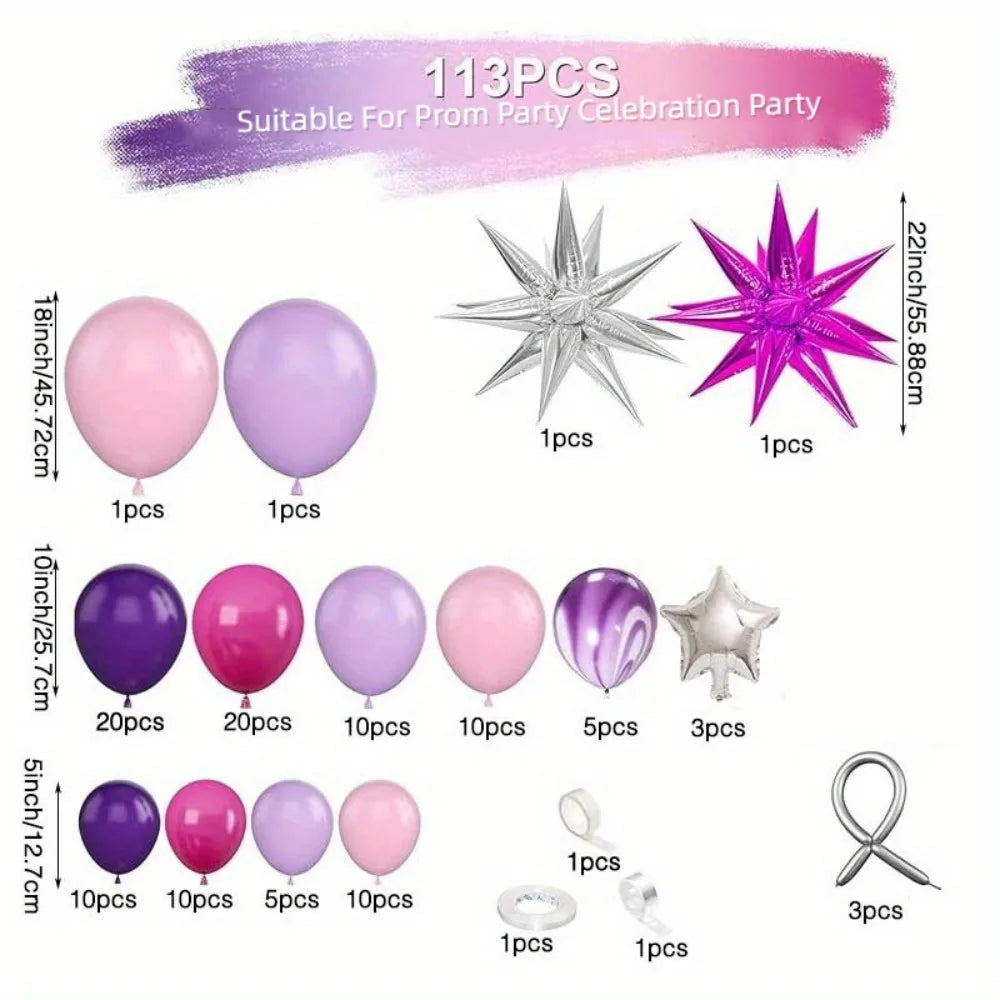 113-Piece Balloon Garland Arch Kit