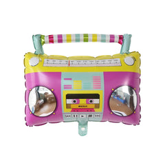119pcs Back to 80s 90s Theme Balloon Garland Arch Kit 4D Radio Balloons Retro Party Decorations Hip Hop Rock Photo Props Supplie