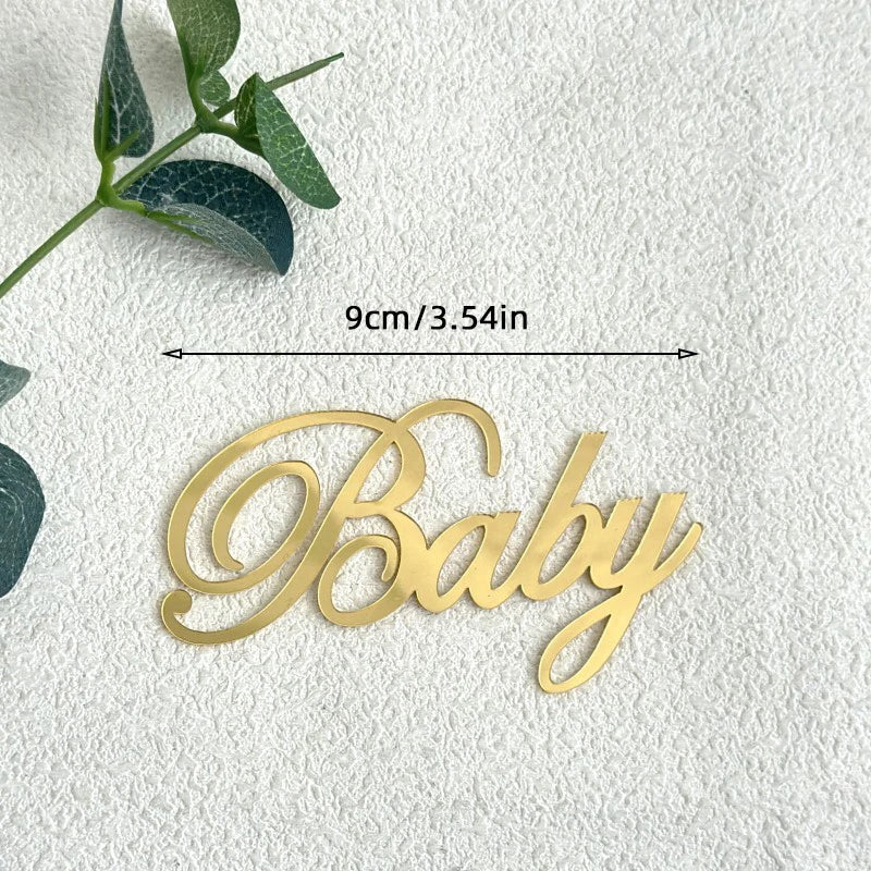 Acrylic Baby Shower & Gender Reveal Cake Toppers