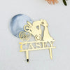 Personalized Cake Topper For Wedding Party Cake Decoration Topper Custom Couple Name Wedding  Bride Drags Groom From Motorcycle