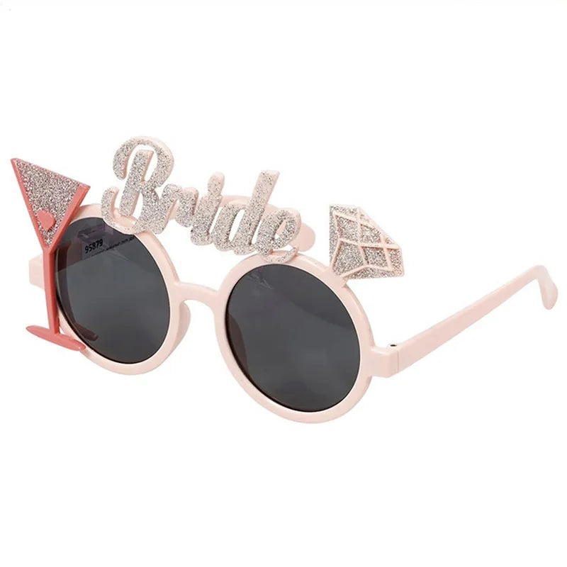 Pearl Bride to be Sunglasses Bachelorette Party Heart Glasses bridal shower Party Bridesmaid Bride Favors honeymoon trip gift