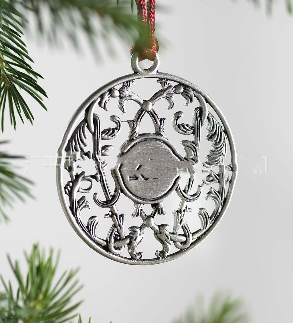 Tin Christmas Tree Pendant Ornament