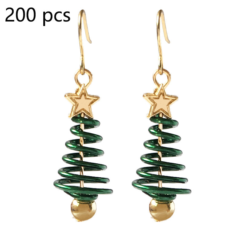 Christmas Tree Star Earrings