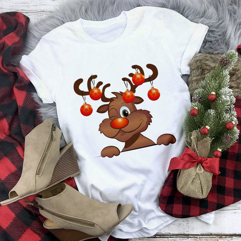 Christmas Lady Short-Sleeved T-Shirt