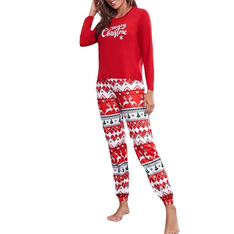 Women's Christmas Print Loungewear Set