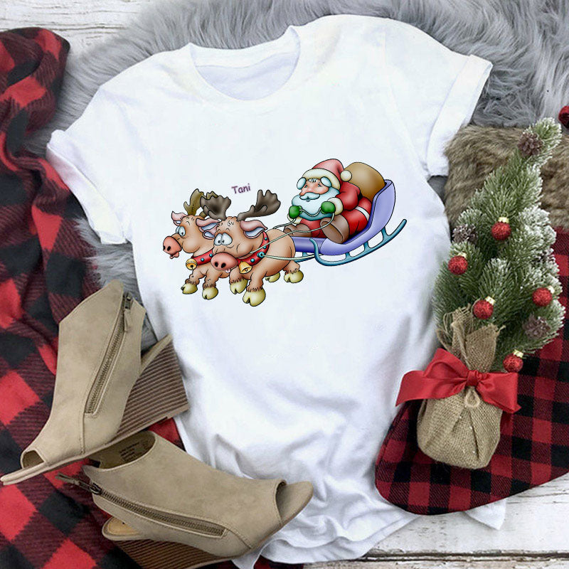 Christmas Lady Short-Sleeved T-Shirt