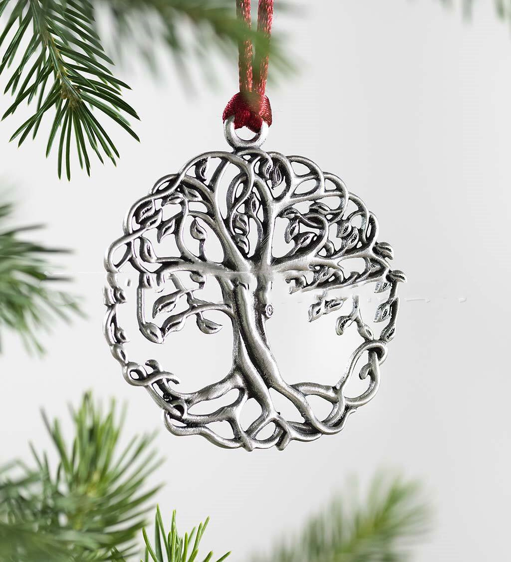Tin Christmas Tree Pendant Ornament