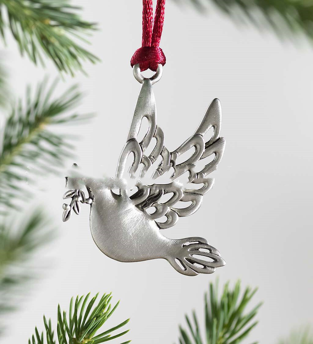 Tin Christmas Tree Pendant Ornament