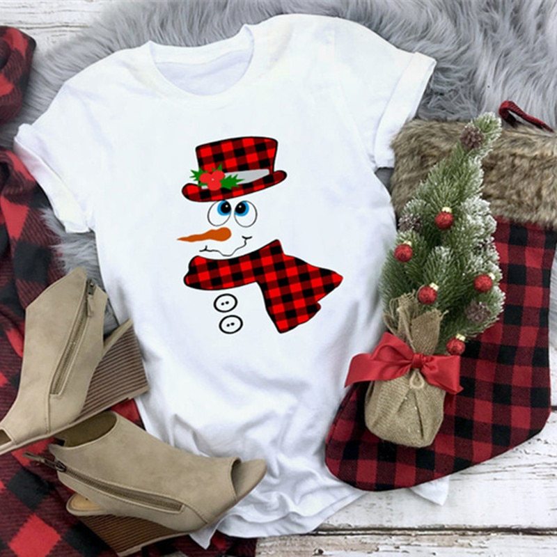 Women's Christmas Movie Print T-Shirt