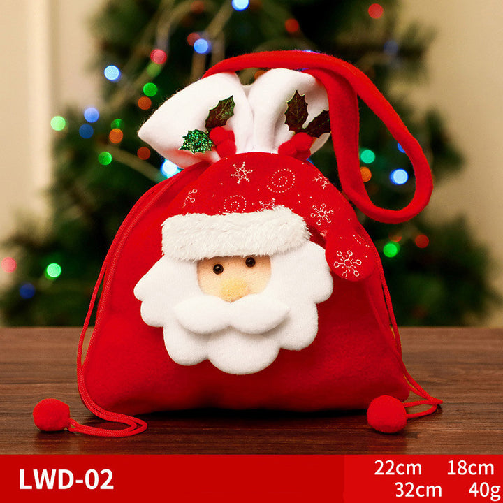 Christmas Character Brushed Gift Bag