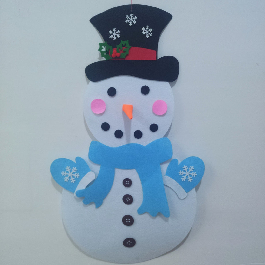 Kids' DIY Christmas Tree Wall Decoration