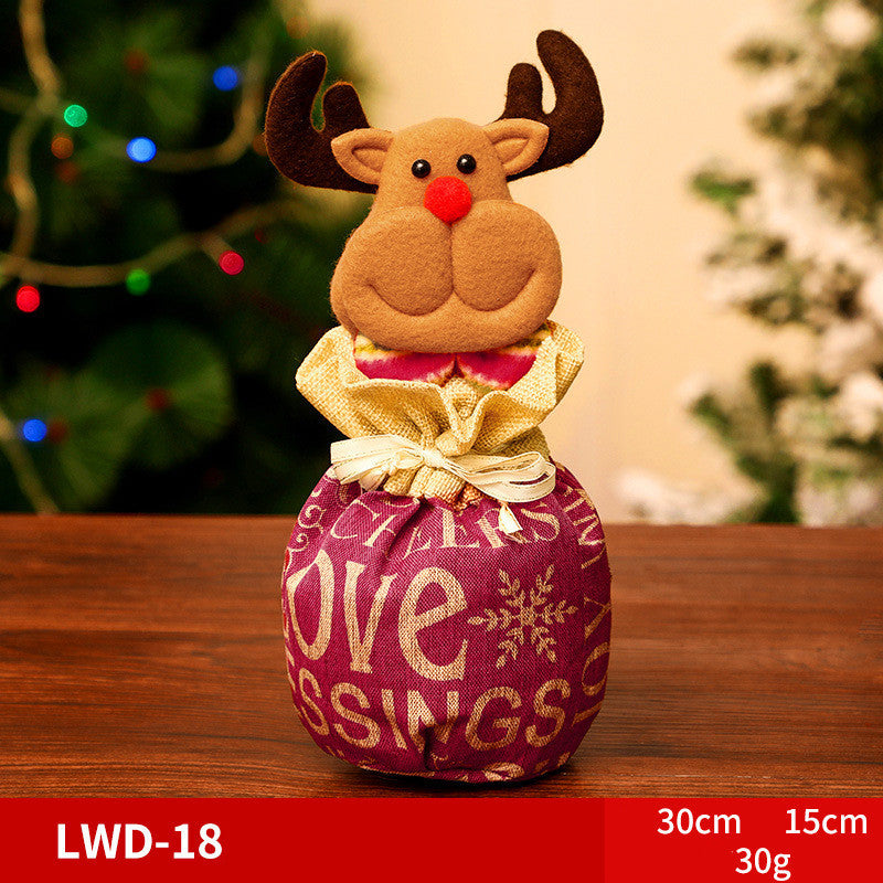 Christmas Character Brushed Gift Bag