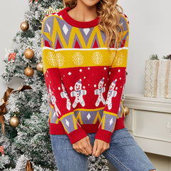 Women's Fashion Christmas Day Clash Sweater