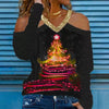 Women's Christmas Print Long Sleeve Top