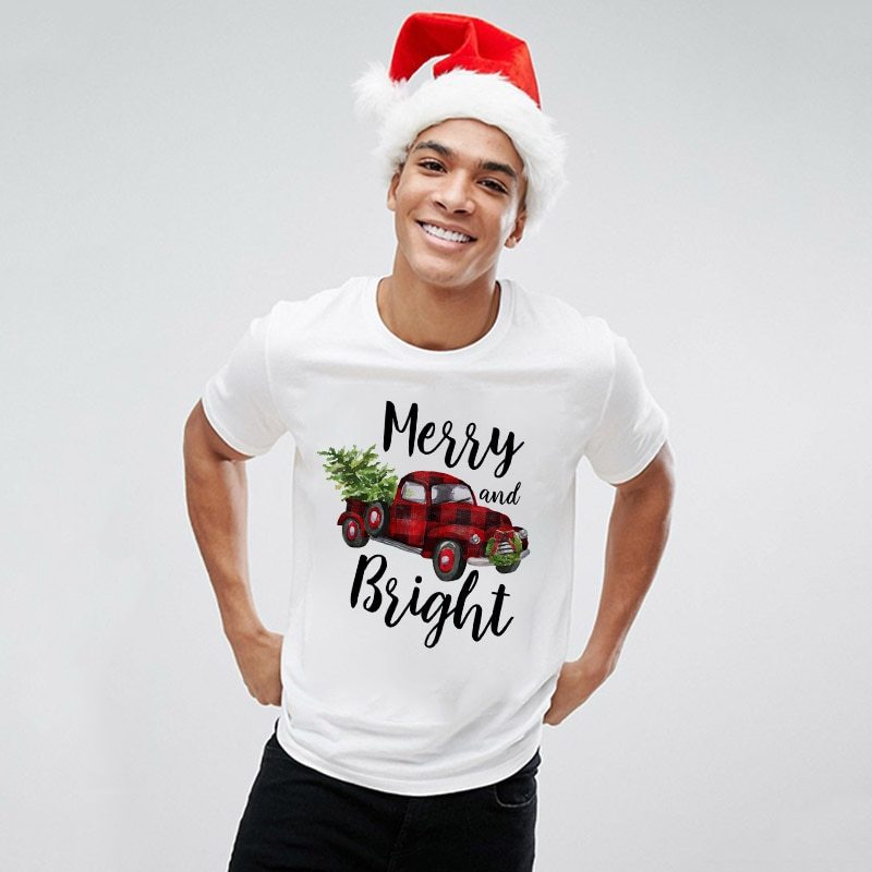 Women's Christmas Movie Print T-Shirt
