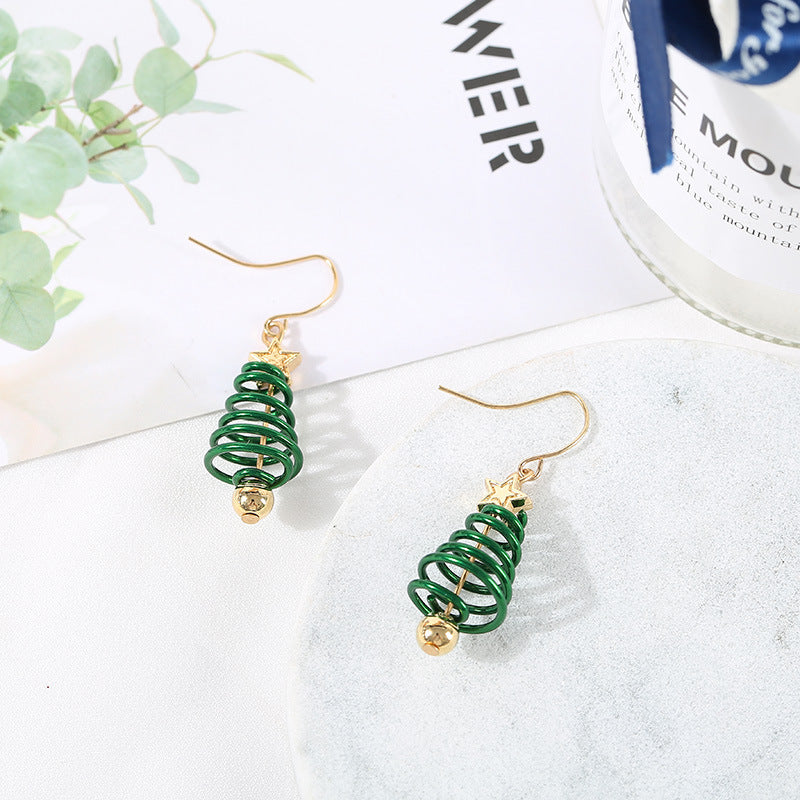 Christmas Tree Star Earrings