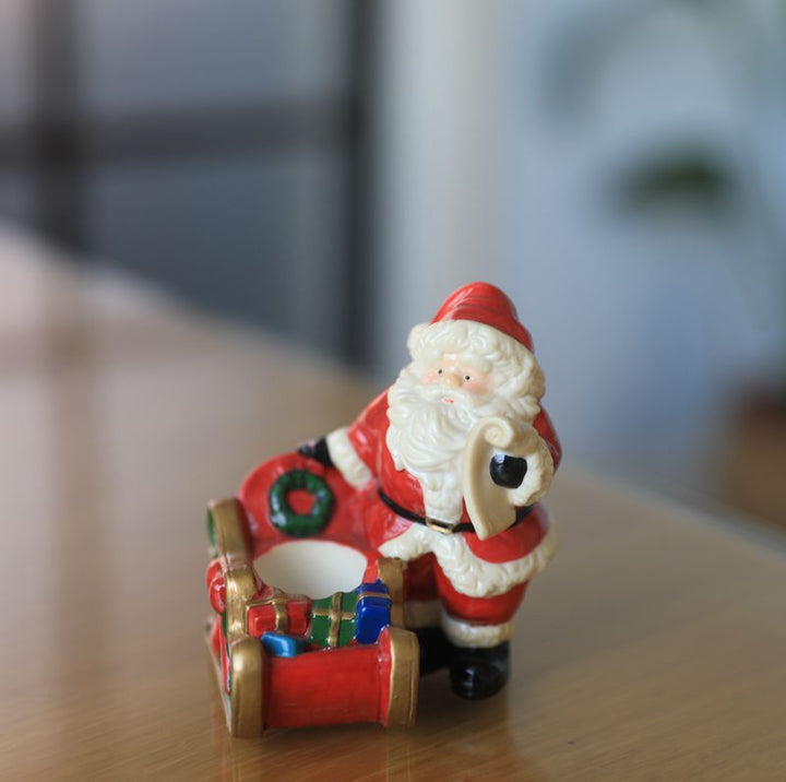 Ceramic Christmas Character Candle Holder