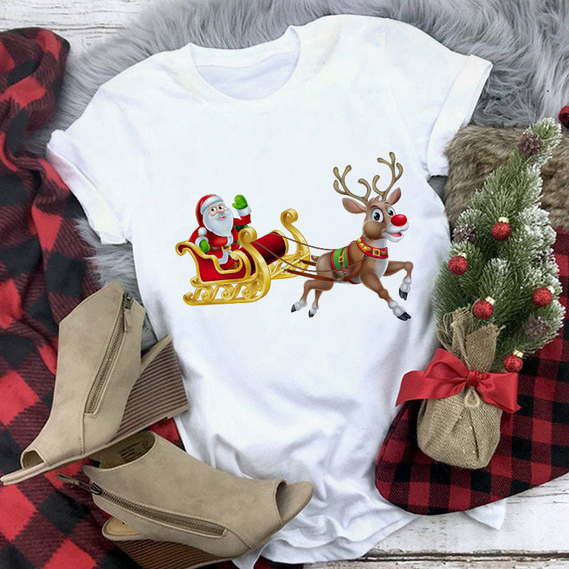 Christmas Lady Short-Sleeved T-Shirt