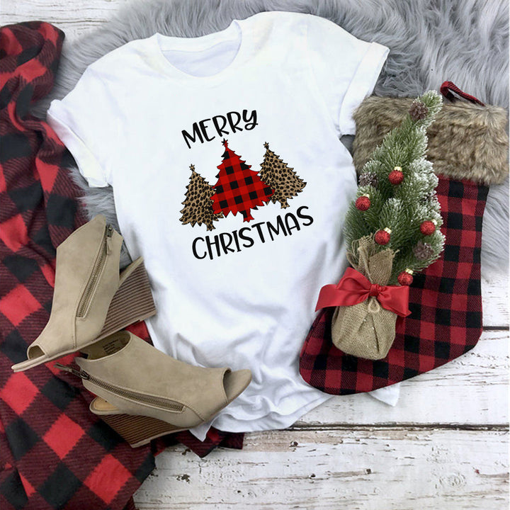 Women's Christmas Movie Print T-Shirt
